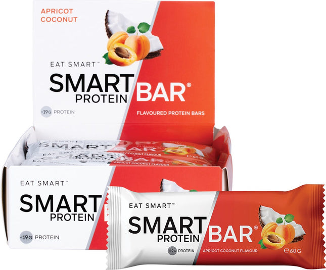 SMART PROTEIN BAR Apricot Coconut Flavour Protein Bar 12x60g