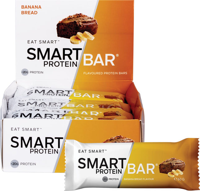 SMART PROTEIN BAR Banana Bread Flavour Protein Bar 12x60g