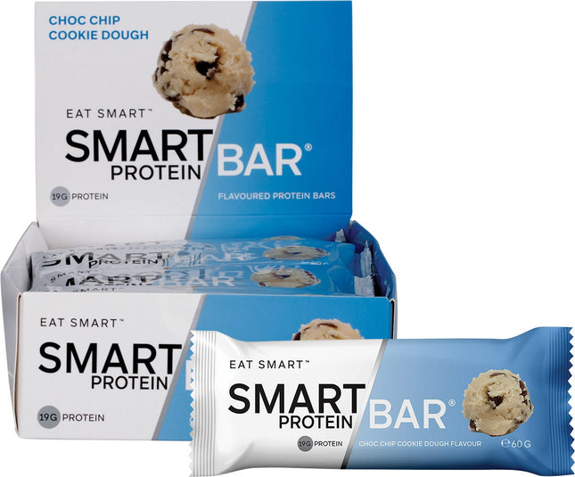 Smart Protein Bar - Choc Chip Cookie Dough Flavour Protein Bar - 12x60g