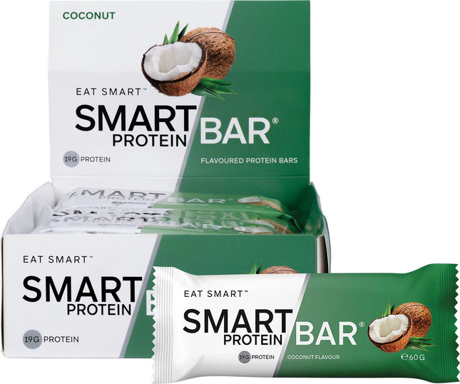 SMART PROTEIN BAR Coconut Flavour Protein Bar 12x60g