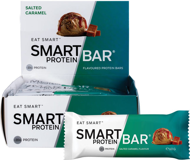 Smart Protein Bar - Salted Caramel Flavour Protein Bar - 12x60g