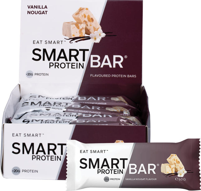 Smart Protein Bar - Vanilla Nougat Flavour Protein Bar - 12x60g