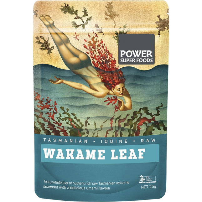 Power Super Foods - Wakame Leaf Certified Organic  - 25g