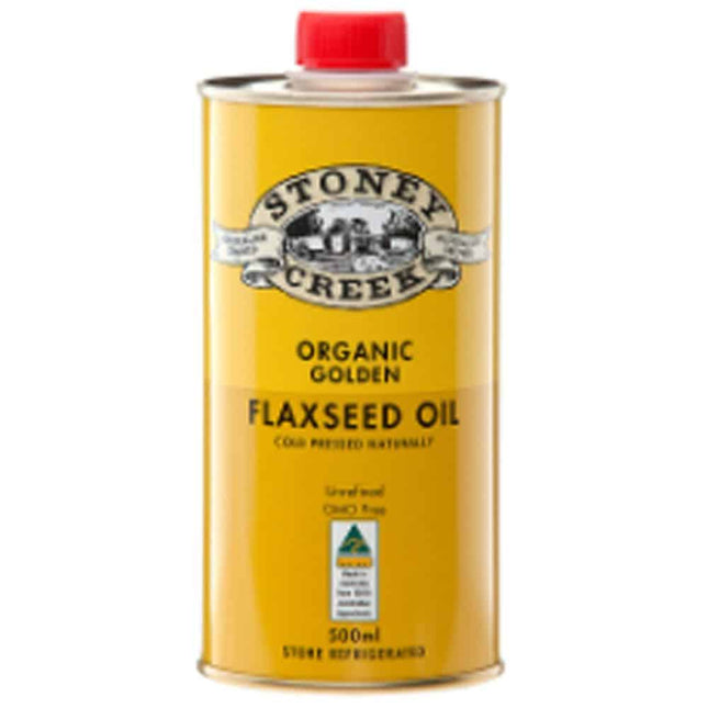 STONEY CREEK ORGANIC GOLDEN FLAXSEED OIL 500ML