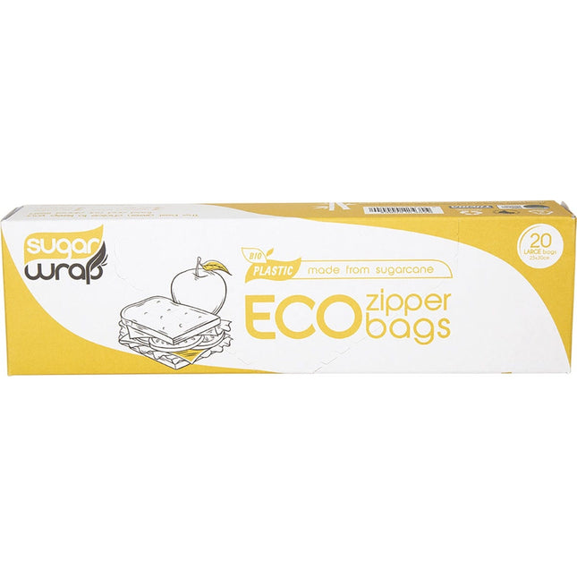 SugarWrap - Eco Zipper Bags Made from Sugarcane Large