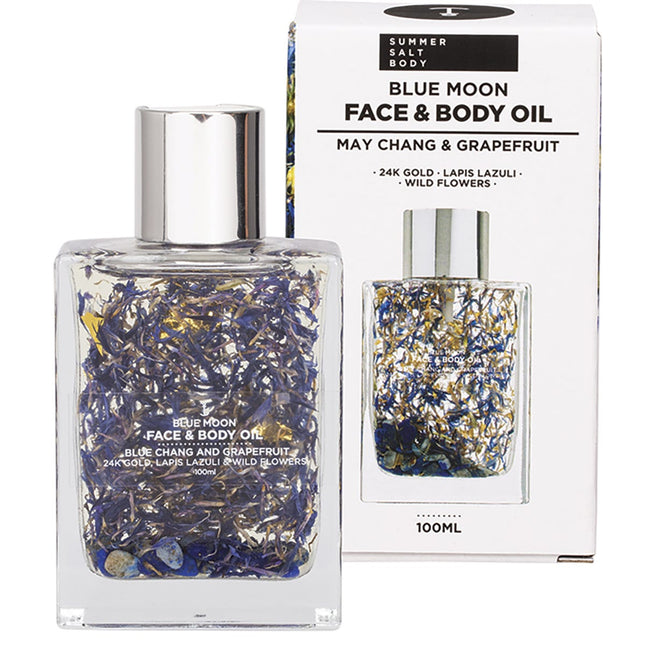 SUMMER SALT BODY Face & Body Oil 24K Gold Blue Moon Lapis Lazuli 100ml