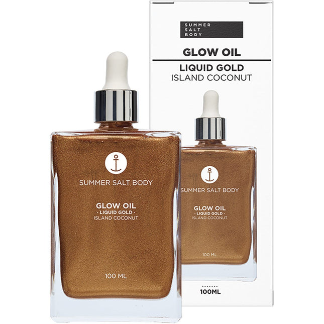 SUMMER SALT BODY Glow Oil Liquid Gold Island Coconut 100ml | Body Oil