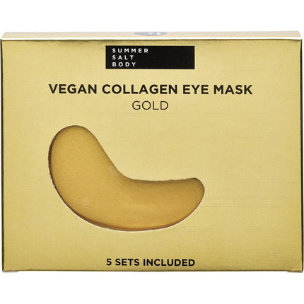 SUMMER SALT BODY Vegan Collagen Eye Mask Sets Gold 5pk | Collagen Supplement