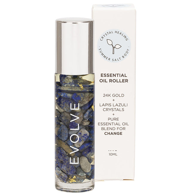 SUMMER SALT BODY Essential Oil Roller 24K Gold Evolve Lapis Lazuli 10ml | Body & Skin Oil