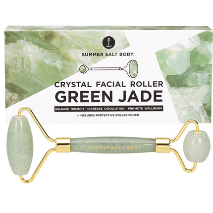 SUMMER SALT BODY Crystal Facial Roller Green Jade | Personal Care