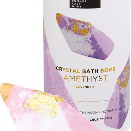 SUMMER SALT BODY Crystal Bath Bomb Amethyst Lavender 110g | Bath & Body