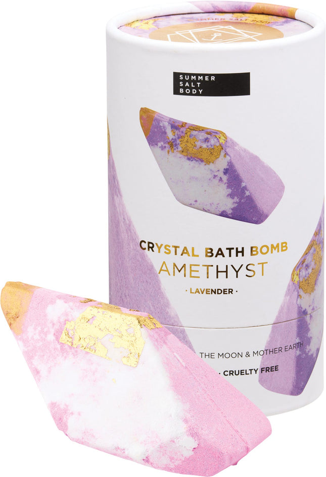 SUMMER SALT BODY Crystal Bath Bomb Amethyst Lavender 110g | Bath & Body