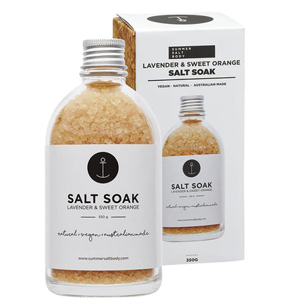 SUMMER SALT BODY Salt Soak Lavender & Sweet Orange 350g | Cooking Salt