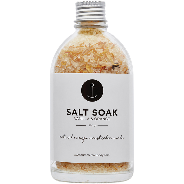 Summer Salt Body Salt Soak Vanilla & Sweet Orange 350g