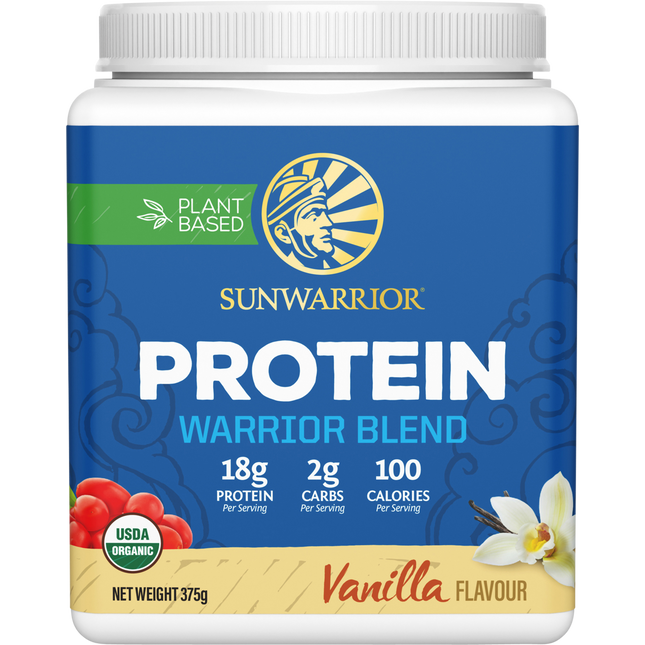 Sunwarrior Warrior Blend Vanilla Protein Powder 375g