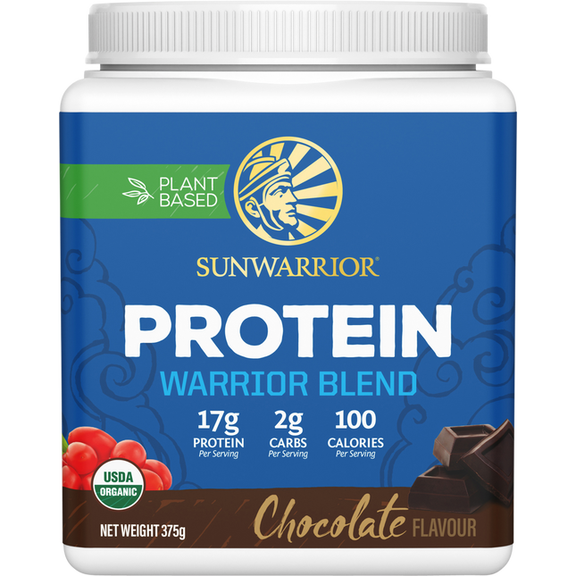 Sunwarrior Warrior Blend Chocolate Protein Powder 375g