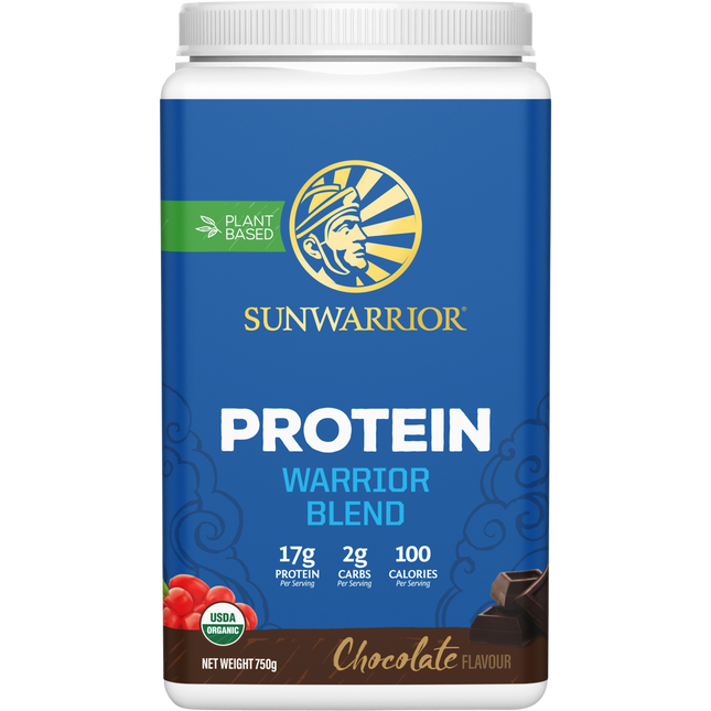 Sunwarrior Warrior Blend Chocolate Protein Powder 750g