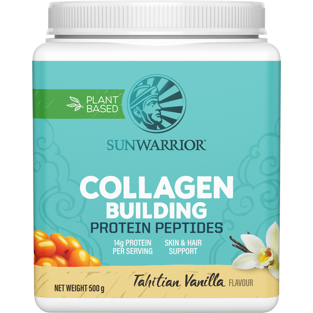 Sunwarrior Collagen Building Protein Peptides Tahitian Vanilla 500g