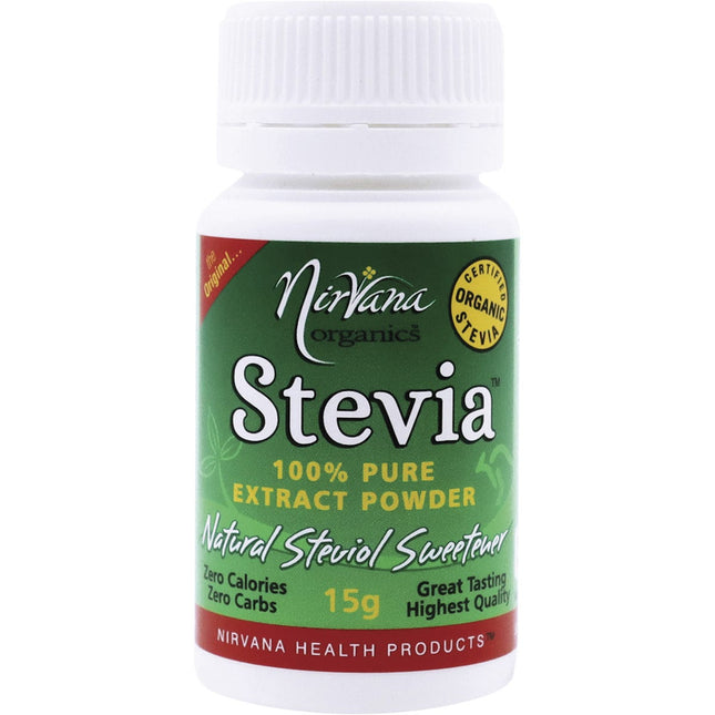 NIRVANA ORGANICS - STEVIA 100% PURE EXTRACT POWDER