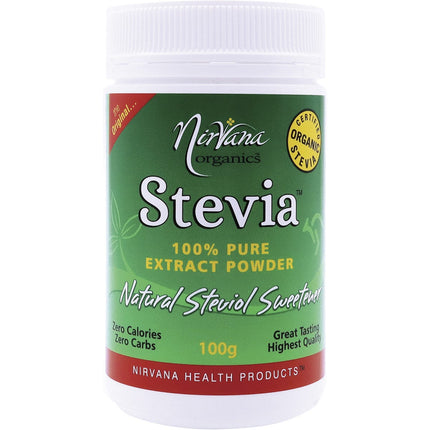 NIRVANA ORGANICS - STEVIA 100% PURE EXTRACT POWDER