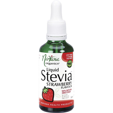 Nirvana Organics - Liquid Stevia Strawberry - 50ml
