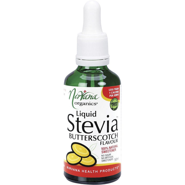 Nirvana Organics - Liquid Stevia Butterscotch - 50ml
