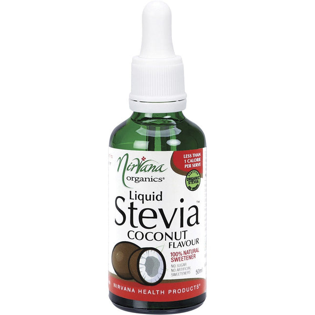 Nirvana Organics - Liquid Stevia Coconut - 50ml