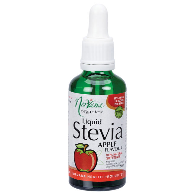 Nirvana Organics Liquid Stevia Apple 50ml