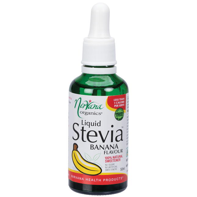 Nirvana Organics Liquid Stevia Banana 50ml