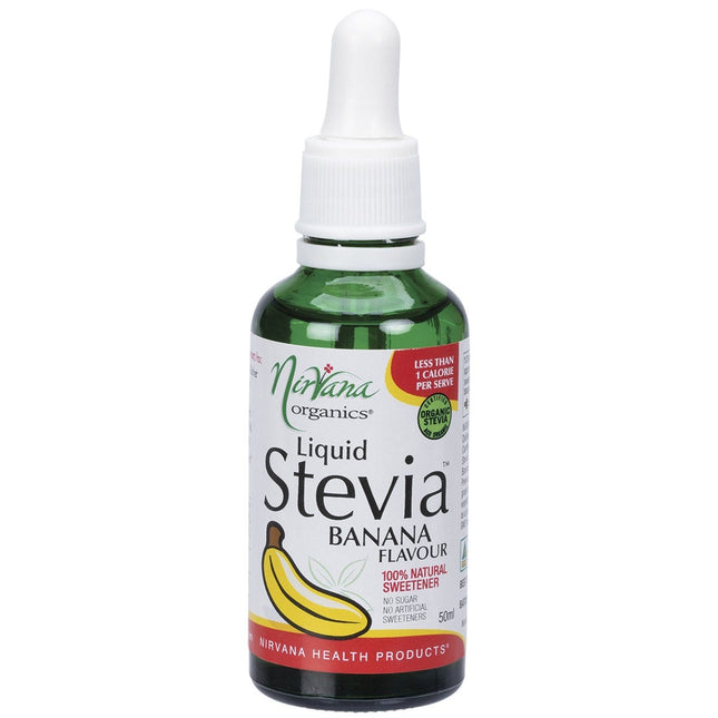 Nirvana Organics - Liquid Stevia Banana - 50ml
