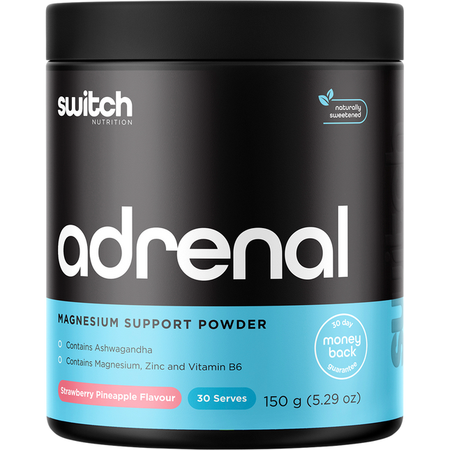 Switch Nutrition Adrenal Magnesium Support Powder Strawberry Pineapple 150g
