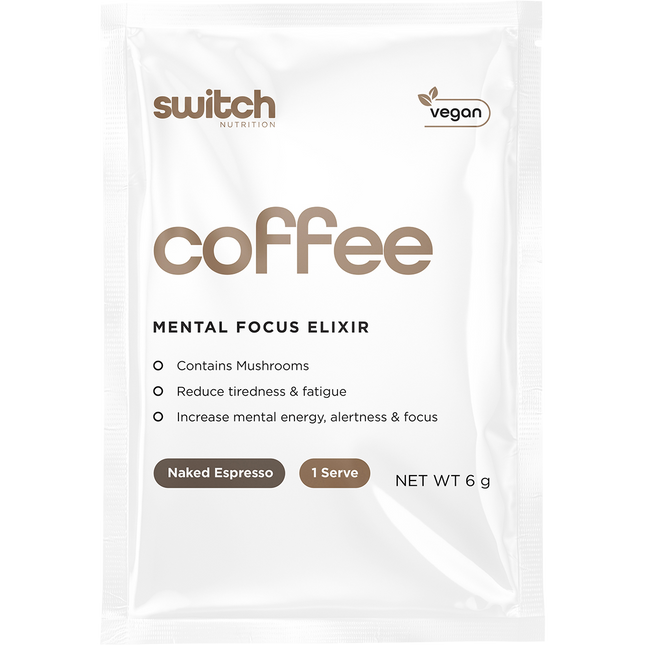 Switch Nutrition Coffee Mental Focus Elixir Naked Espresso 25pk