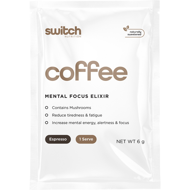 Switch Nutrition Coffee Mental Focus Elixir Espresso Sweetened 25pk