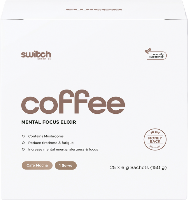 Switch Nutrition Coffee Mental Focus Elixir Cafe Mocha 25pk