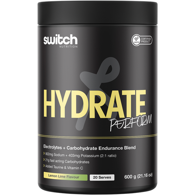Switch Nutrition Hasta Hydrate & Carbs Lemon Lime 600g