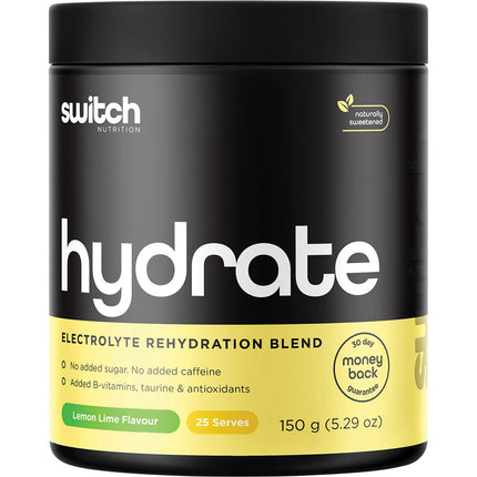 Switch Nutrition - Hydrate Electrolytes No Added Sugar Lemon Lime - 150g