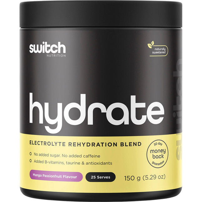 Switch Nutrition - Hydrate Electrolytes No Added Sugar Mango Passionfruit - 150g