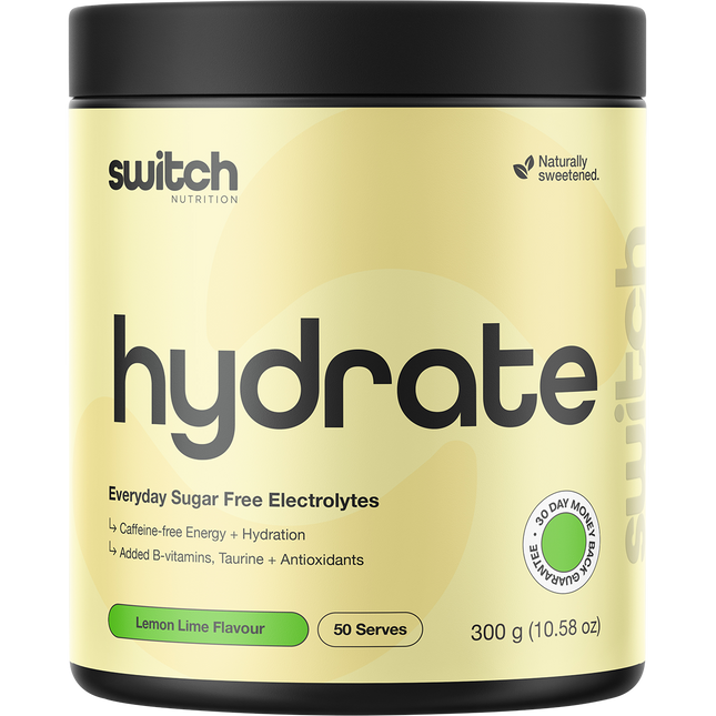 Switch Nutrition Hydrate Everyday Sugar Free Lemon Lime Electrolytes 300g