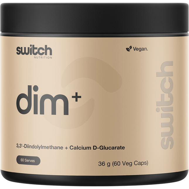 Switch Nutrition DIM+ Diindolylmethane+Calcium D-Glucarate 60 Caps
