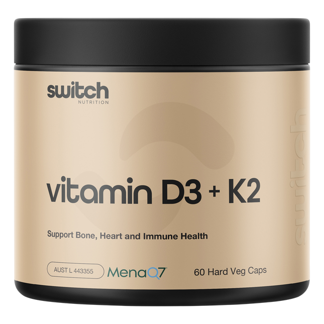 Switch Nutrition Vitamin D3 + K2 60 Caps