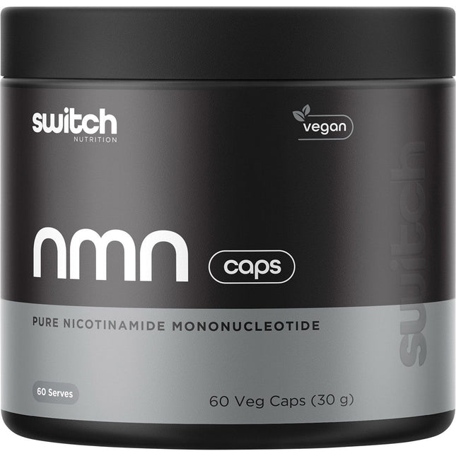 SWITCH NUTRITION NMN Pure Nicotinamide Mononucleotide 60 Caps | Vitamin Supplement