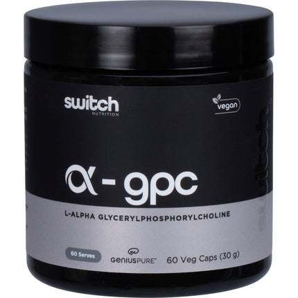 Switch Nutrition - Alpha GPC L-Alpha Glycerylphosphorylcholine - 60 Caps