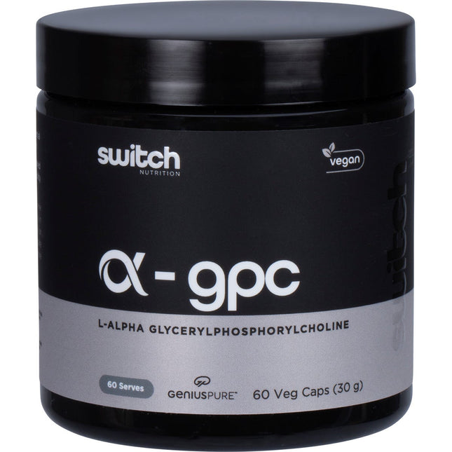 Switch Nutrition - Alpha GPC L-Alpha Glycerylphosphorylcholine - 60 Caps