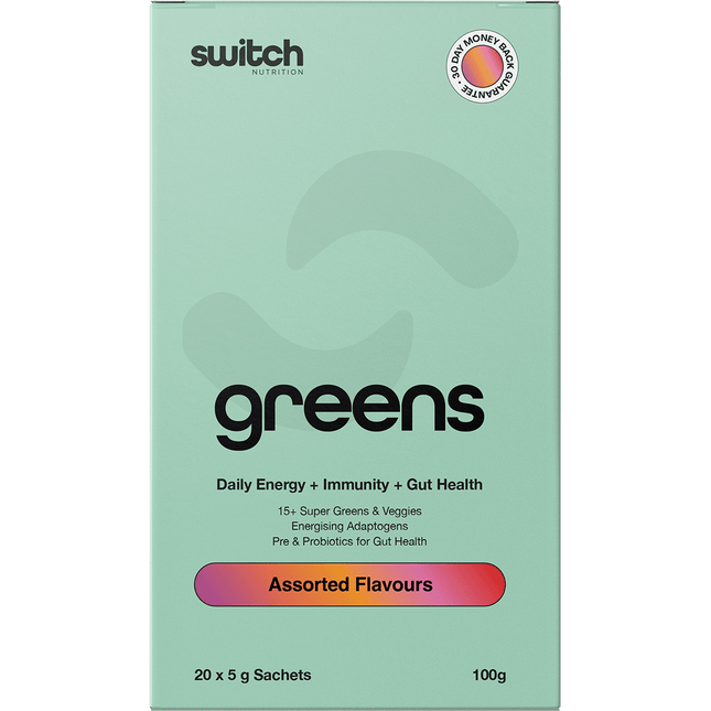 Switch Nutrition Greens Sachets Assorted Flavours 20 x 5g