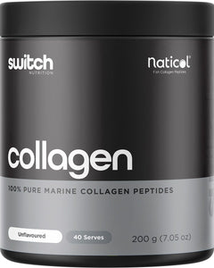 SWITCH NUTRITION Marine Collagen 100% Pure Unflavoured 200g | Cooking Oil