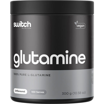 SWITCH NUTRITION Glutamine 100% Pure L- Glutamine Unflavoured 300g | Tea