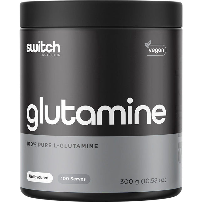 SWITCH NUTRITION Glutamine 100% Pure L- Glutamine Unflavoured 300g | Tea