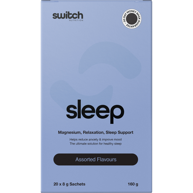 Switch Nutrition Sleep Magnesium Sachets Assorted Flavours 20 x 8g