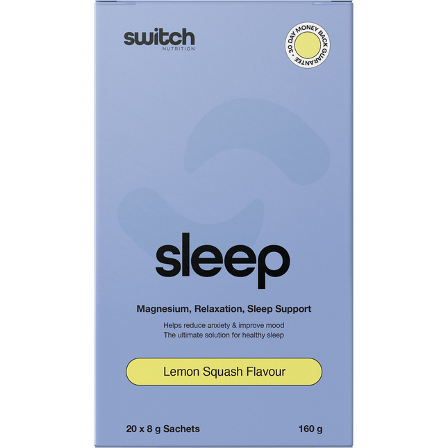 Switch Nutrition Sleep Magnesium Sachets Lemon Squash 20 x 8g