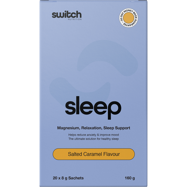 Switch Nutrition Sleep Magnesium Sachets Salted Caramel 20 x 8g